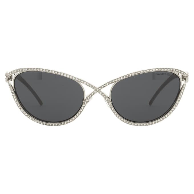 Sonnenbrille in Cat-Eye-Form, Sk7025, silberfarben Sonnenbrille in Cat-Eye-Form, Sk7025, silberfarben