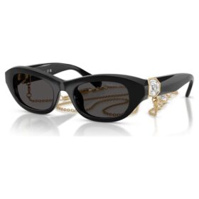 Sonnenbrille in Kissenform, schwarz