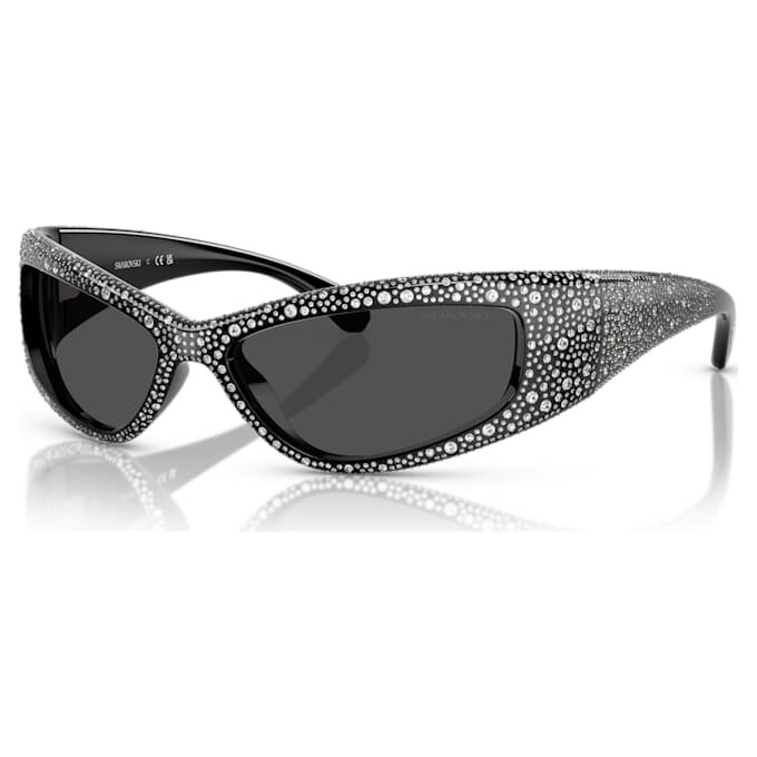 Sonnenbrille in Maskenform, SK6027, Schwarz Sonnenbrille in Maskenform, SK6027, Schwarz
