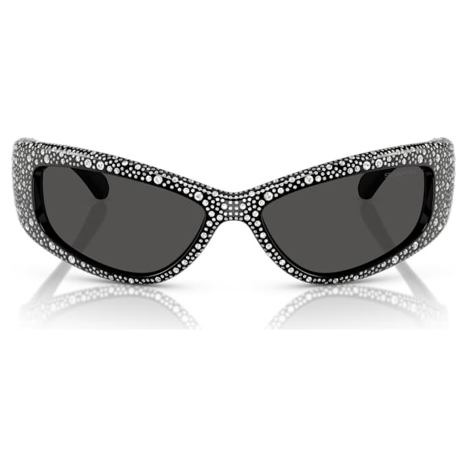 Sonnenbrille in Maskenform, SK6027, Schwarz Sonnenbrille in Maskenform, SK6027, Schwarz