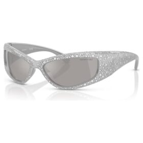 Sonnenbrille in Maskenform, Sk6027, silberfarben