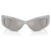 Sonnenbrille in Maskenform, Sk6027, silberfarben