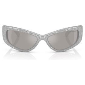 Sonnenbrille in Maskenform, Sk6027, silberfarben