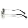 Sonnenbrille in ovaler Form, 2-in-1-Aufsteckbrille, Sk7044, silberfarben Sonnenbrille in ovaler Form, 2-in-1-Aufsteckbrille, Sk7044, silberfarben