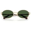 Sonnenbrille in ovaler Form, grün