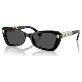 Sonnenbrille in Schmetterlingsform, Sk6033, Schwarz