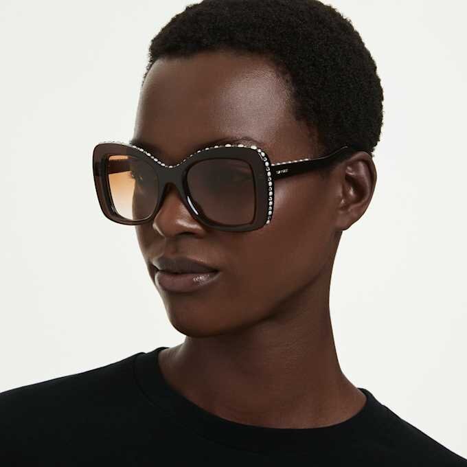 Sonnenbrille in Schmetterlingsform, Sk6062U, Braun Sonnenbrille in Schmetterlingsform, Sk6062U, Braun