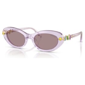 Sonnenbrille, ovale Form, rosa