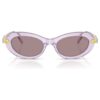 Sonnenbrille, ovale Form, rosa Sonnenbrille, ovale Form, rosa