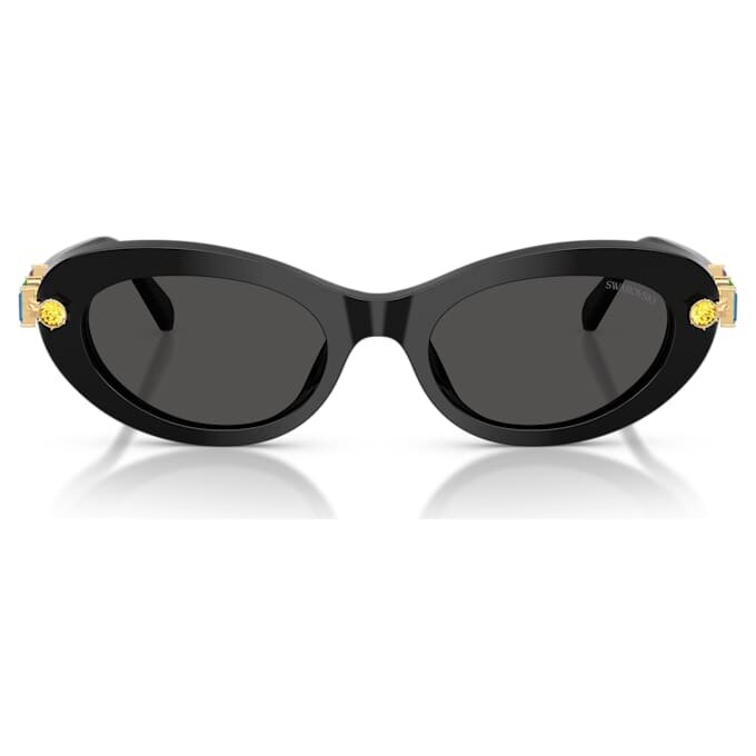 Sonnenbrille, ovale Form, schwarz Sonnenbrille, ovale Form, schwarz