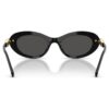 Sonnenbrille, ovale Form, schwarz Sonnenbrille, ovale Form, schwarz