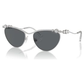 Sonnenbrille, ovale Form, Sk7017, silberfarben