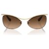 Sonnenbrille, ovale Form, SK7018, braun