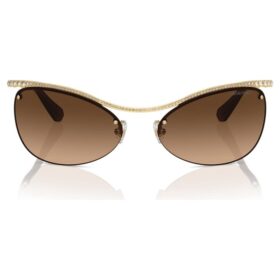 Sonnenbrille, ovale Form, SK7018, braun