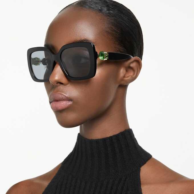 Sonnenbrille Oversize, quadratische Form, SK6001, Schwarz Sonnenbrille Oversize, quadratische Form, SK6001, Schwarz