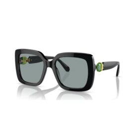 Sonnenbrille Oversize, quadratische Form, SK6001, Schwarz