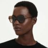 Sonnenbrille, quadratische Form, braun Sonnenbrille, quadratische Form, braun