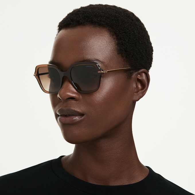 Sonnenbrille, quadratische Form, braun Sonnenbrille, quadratische Form, braun