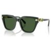 Sonnenbrille, quadratische Form, grün