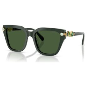 Sonnenbrille, quadratische Form, grün