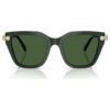 Sonnenbrille, quadratische Form, grün