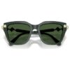 Sonnenbrille, quadratische Form, grün