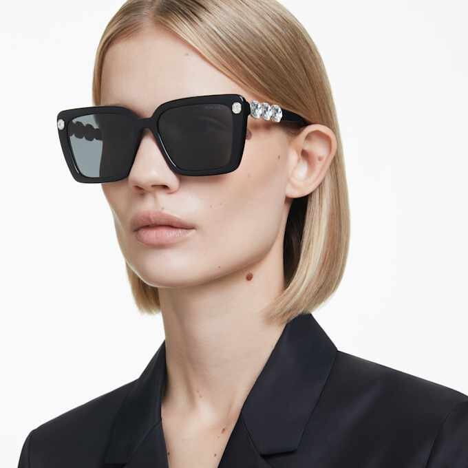 Sonnenbrille, quadratische Form, Sk6032, Schwarz Sonnenbrille, quadratische Form, Sk6032, Schwarz