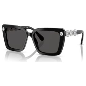 Sonnenbrille, quadratische Form, Sk6032, Schwarz