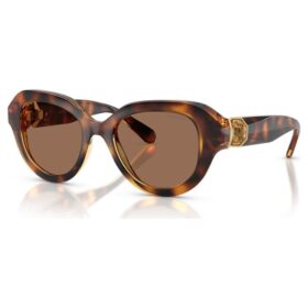 Sonnenbrille, runde Form, braun