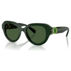 Sonnenbrille, runde Form, grün