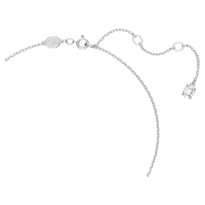 Stilla-Anhänger mit rundem Schliff, weiss, rhodiniert Stilla-Anhänger mit rundem Schliff, weiss, rhodiniert