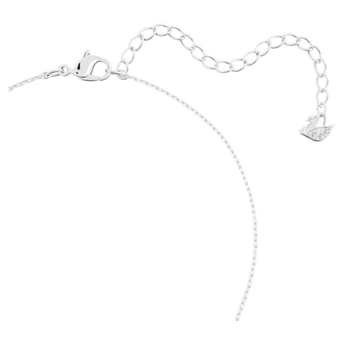 Stilla-Anhänger mit rundem Schliff, weiss, rhodiniert Stilla-Anhänger mit rundem Schliff, weiss, rhodiniert