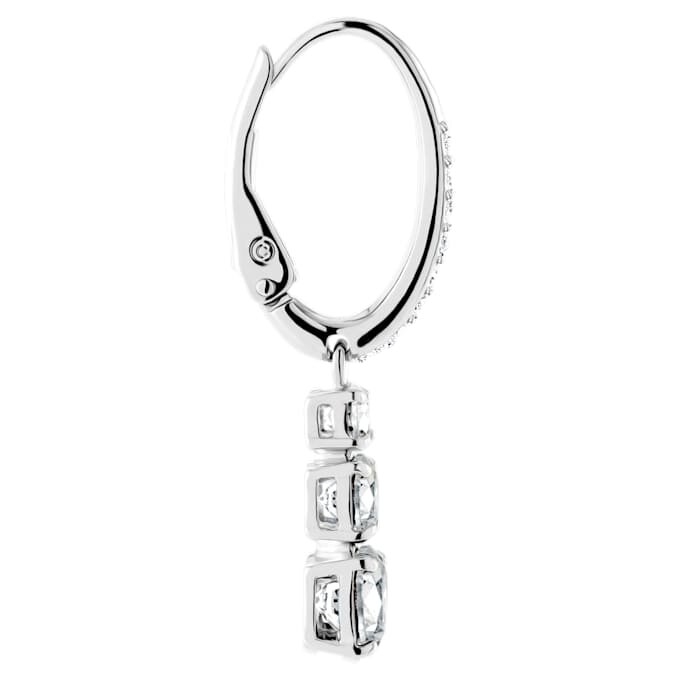Stilla Attract Ohrringe mit rundem Schliff, weiss, rhodiniert Stilla Attract Ohrringe mit rundem Schliff, weiss, rhodiniert
