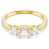 Stilla Attract Ring, runder Schliff, weiss, vergoldet Stilla Attract Ring, runder Schliff, weiss, vergoldet