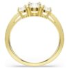 Stilla Attract Ring, runder Schliff, weiss, vergoldet Stilla Attract Ring, runder Schliff, weiss, vergoldet