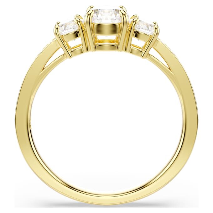 Stilla Attract Ring, runder Schliff, weiss, vergoldet Stilla Attract Ring, runder Schliff, weiss, vergoldet