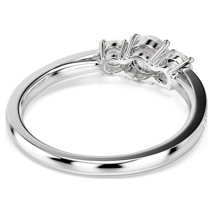 Stilla Attract Ring, Rundschliff, weiss, silberfarben Stilla Attract Ring, Rundschliff, weiss, silberfarben