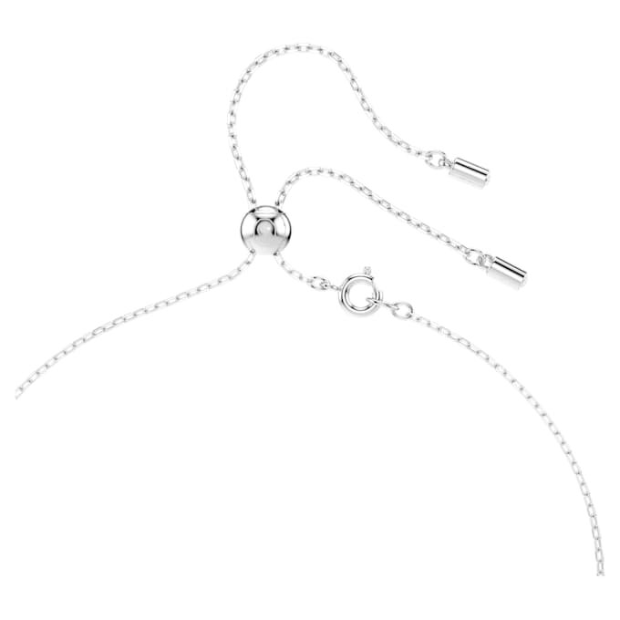 Stilla Attract Y-Halskette mit rundem Schliff, blau, rhodiniert Stilla Attract Y-Halskette mit rundem Schliff, blau, rhodiniert