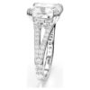 Stilla Cocktailring, quadratischer Schliff, Pavé, weiss, rhodiniert Stilla Cocktailring, quadratischer Schliff, Pavé, weiss, rhodiniert