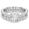 Stilla-Ring-Set (2), Rundschliff, weiss, rhodiniert Stilla-Ring-Set (2), Rundschliff, weiss, rhodiniert