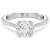 Stilla-Ring-Set (2), Rundschliff, weiss, rhodiniert Stilla-Ring-Set (2), Rundschliff, weiss, rhodiniert