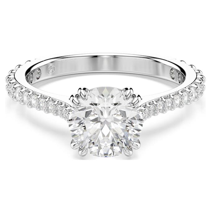 Stilla-Ring-Set (2), Rundschliff, weiss, rhodiniert Stilla-Ring-Set (2), Rundschliff, weiss, rhodiniert