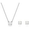 Stilla-Set mit Rundschliff, weiss, rhodiniert Stilla-Set mit Rundschliff, weiss, rhodiniert