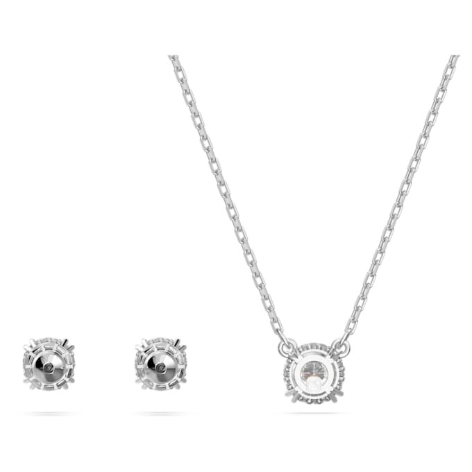 Stilla-Set mit Rundschliff, weiss, rhodiniert Stilla-Set mit Rundschliff, weiss, rhodiniert