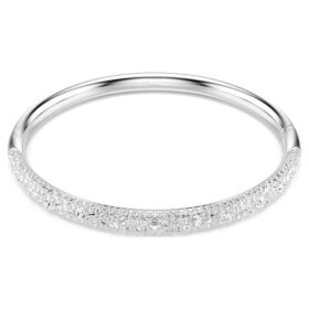 Sublima Armreif «Snow Pavé», weiss, rhodiniert
