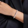 Sublima Armreif «Snow Pavé», weiss, rhodiniert Sublima Armreif «Snow Pavé», weiss, rhodiniert