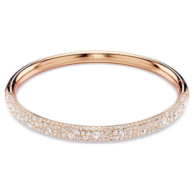 Sublima-Armreif «Snow Pavé», weiss, roségoldfarben plattiert Sublima-Armreif «Snow Pavé», weiss, roségoldfarben plattiert