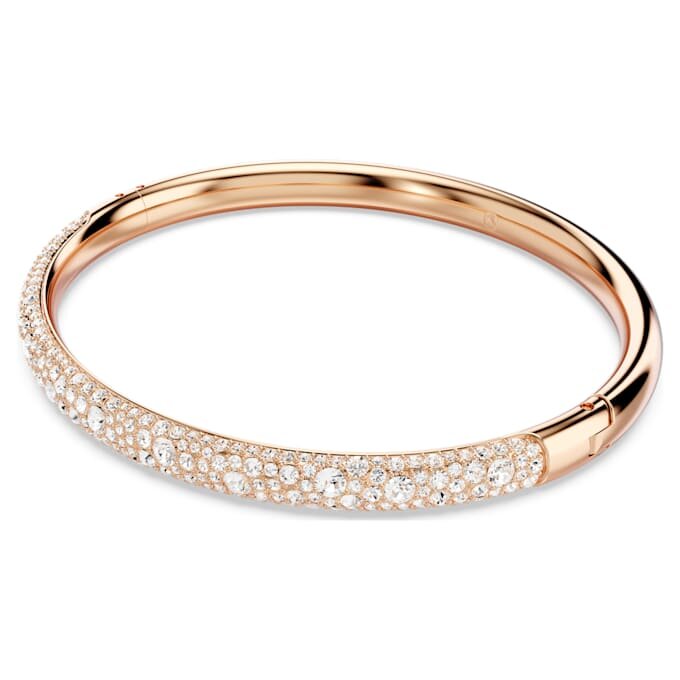 Sublima-Armreif «Snow Pavé», weiss, roségoldfarben plattiert Sublima-Armreif «Snow Pavé», weiss, roségoldfarben plattiert