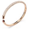 Sublima-Armreif «Snow Pavé», weiss, roségoldfarben plattiert Sublima-Armreif «Snow Pavé», weiss, roségoldfarben plattiert