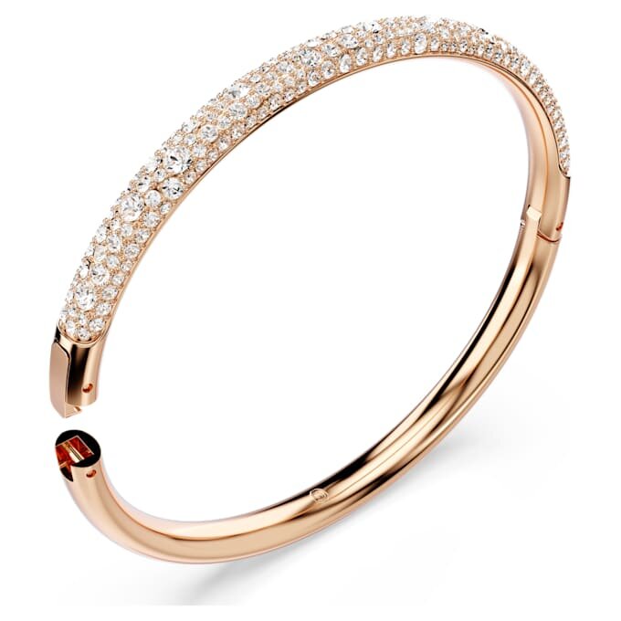 Sublima-Armreif «Snow Pavé», weiss, roségoldfarben plattiert Sublima-Armreif «Snow Pavé», weiss, roségoldfarben plattiert